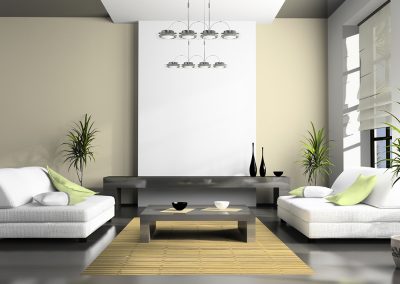 Home interior 3D rendering